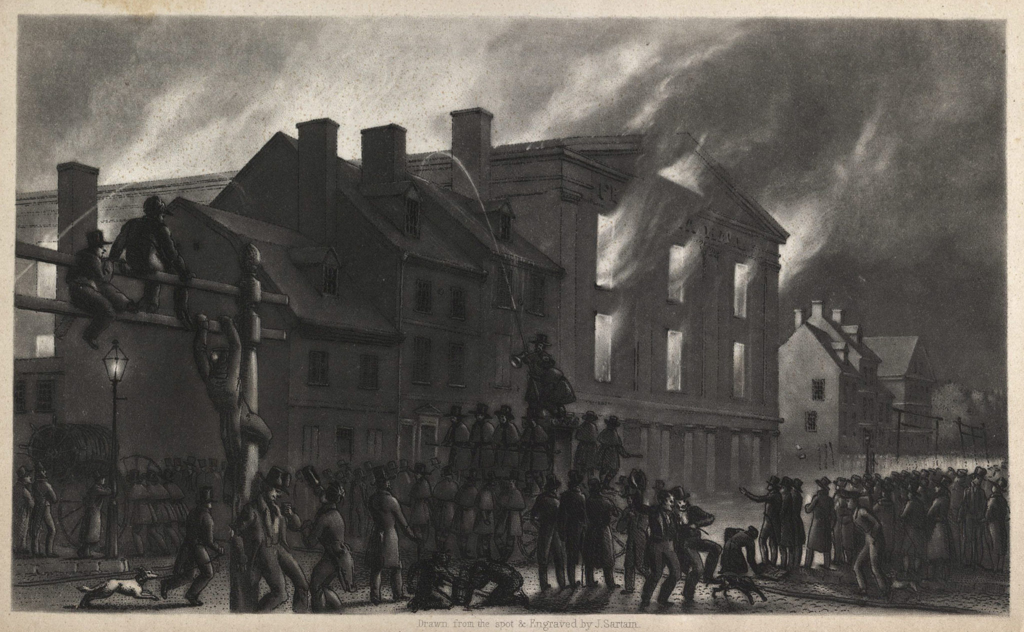 Philadelphia Hall Burning, 1838 