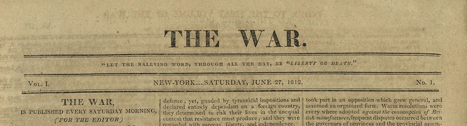 The War, First Volume Title